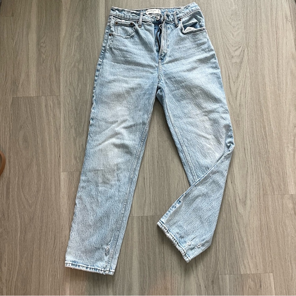 Abercrombie & Fitch Blue Straight Leg Jeans
